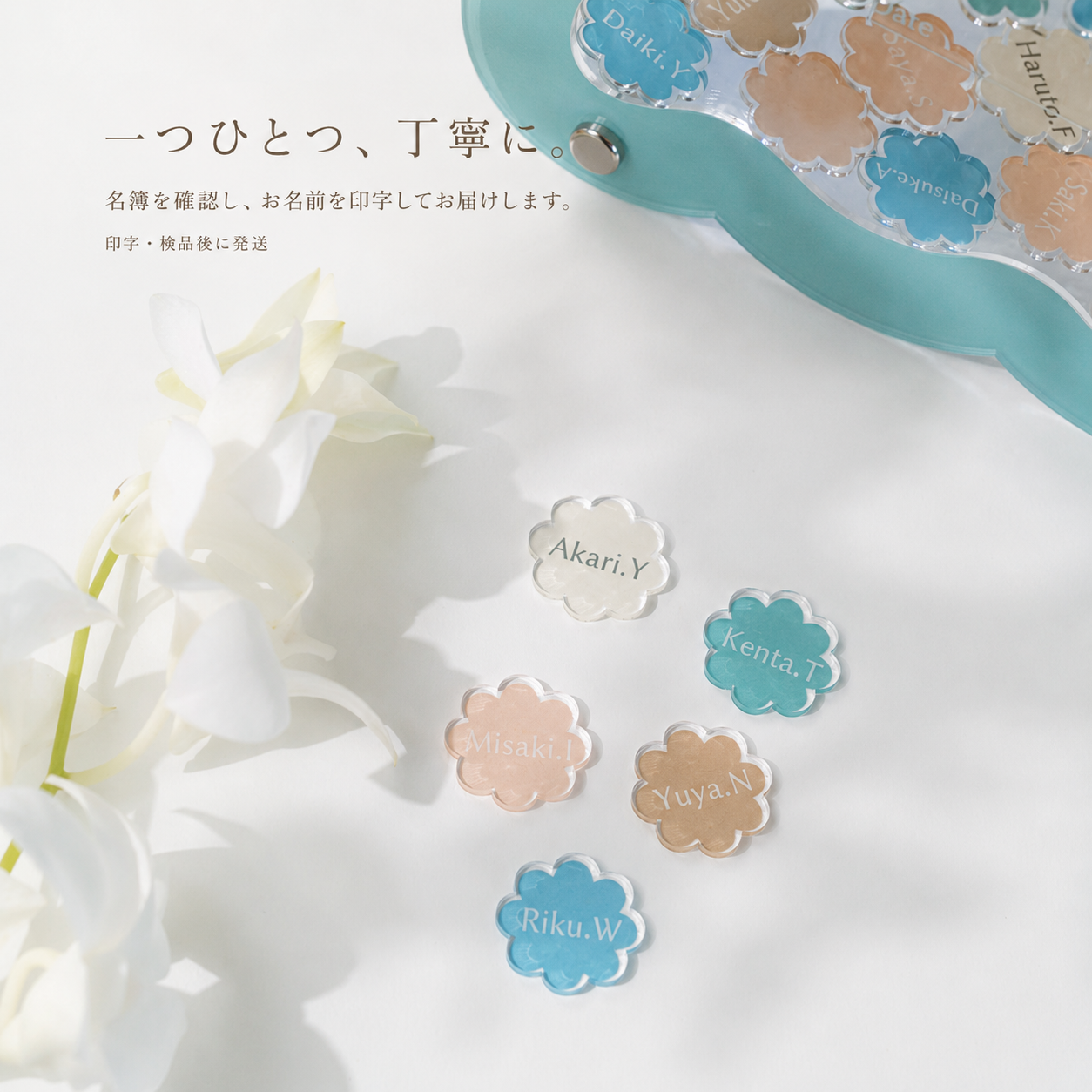 【名入れ済みピース】ウェディングドロップス A4サイズ ゲスト参加型 結婚証明書(フレームカラー・ピース形状選択可)
