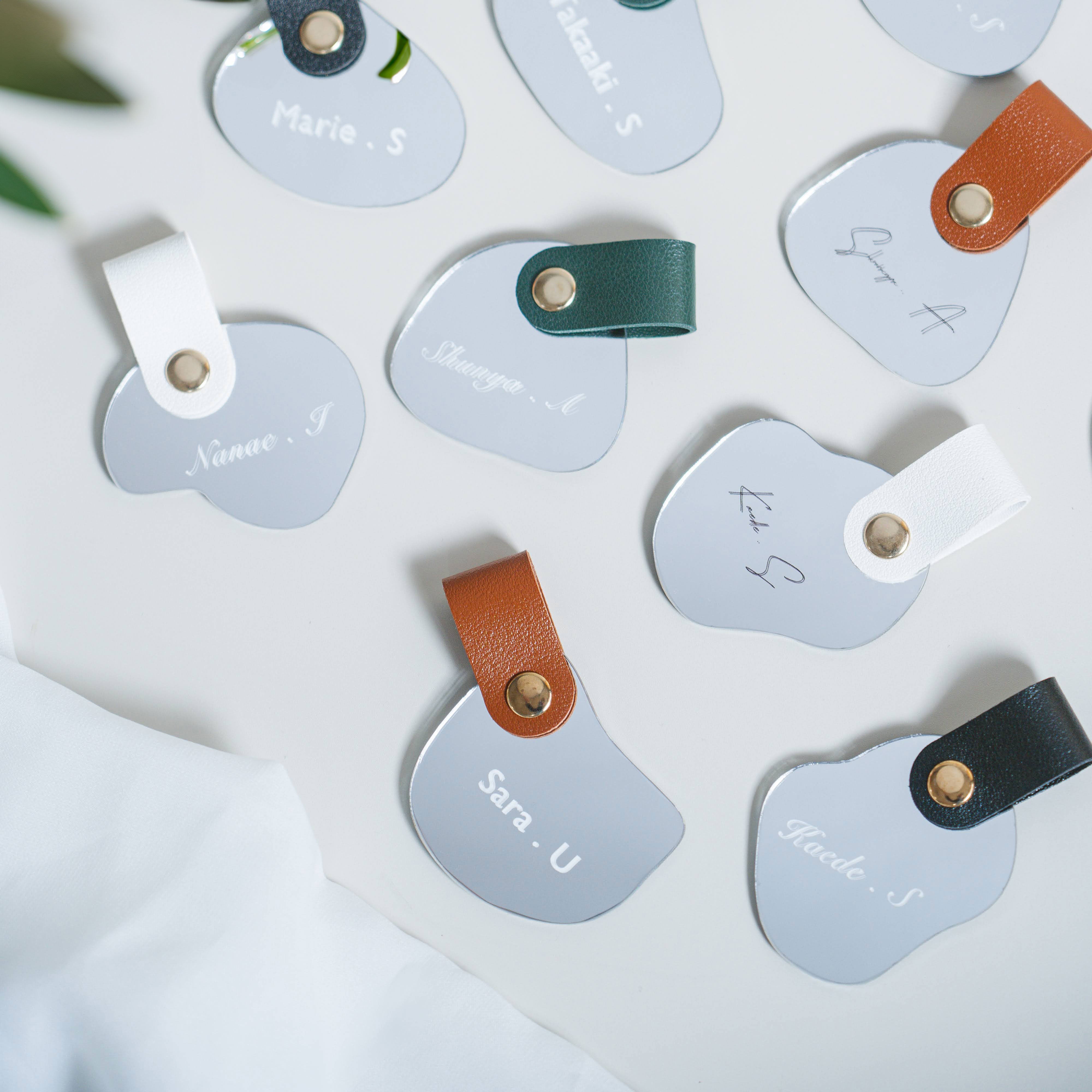 「1個から購入可能」ミラーアクリル席札|ニュアンス・エスコートカード・ネームタグ・ラゲッジタグ