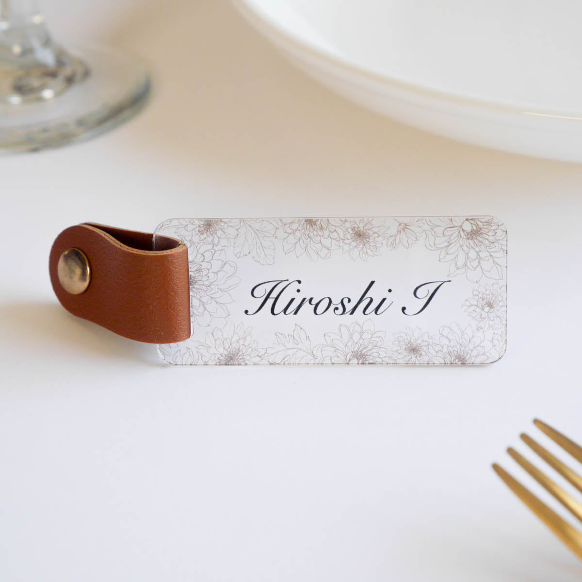 「1個から購入可能」Botanical original アクリル席札|長方形・エスコートカード・ネームタグ