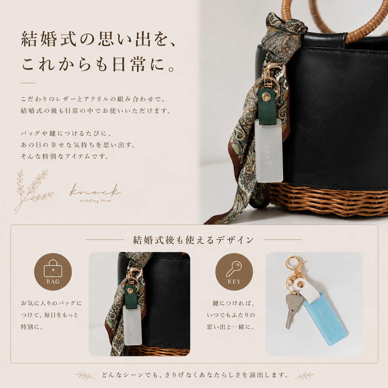 「1個から購入可能」 ペイント風アクリル席札 | 長方形・エスコートカード・ネームタグ