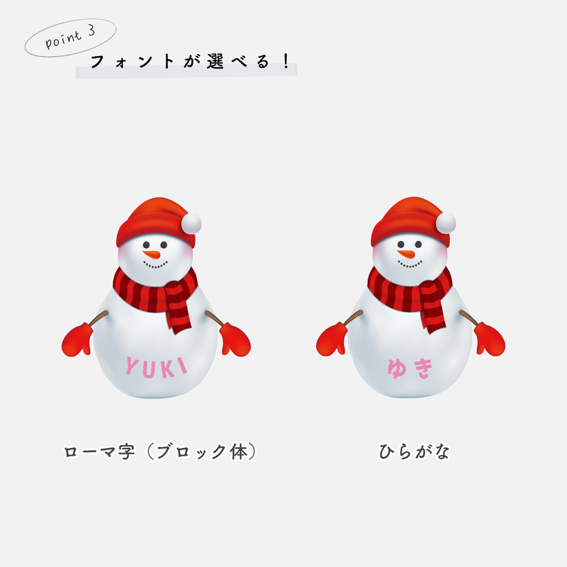 雪だるまのアクリルオーナメント